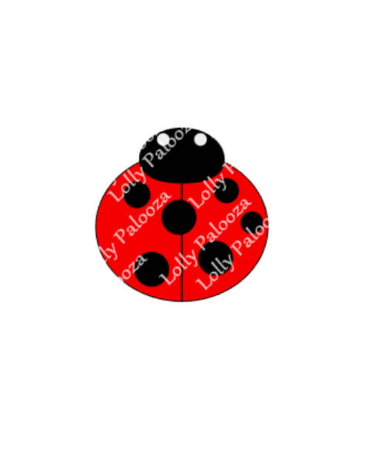 Ladybug DIGITAL File. Instant Download. No Physical Product to be Shipped. PNG & SVG Files image 1