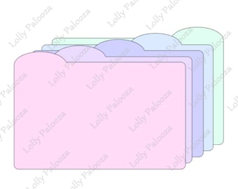 Round Tab Dividers Digital SVG CUT File: Instant Download. No Physical Product  Shipped.