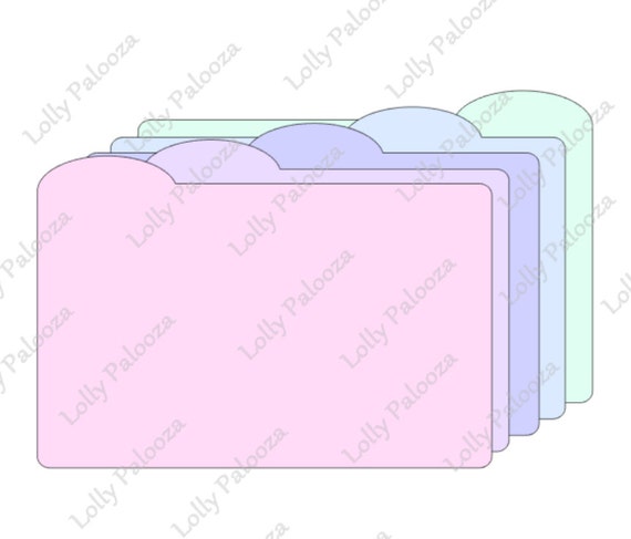 Round Tab Dividers Digital SVG CUT File: Instant Download. No Physical Product  Shipped.