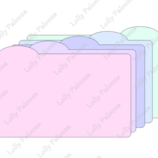 Round Tab Dividers Digital SVG CUT File: Instant Download. No Physical Product  Shipped.