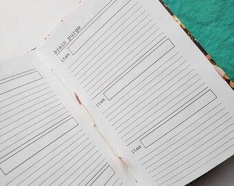 Brain Purge Digital Download.  Checklist for Planners, Journals