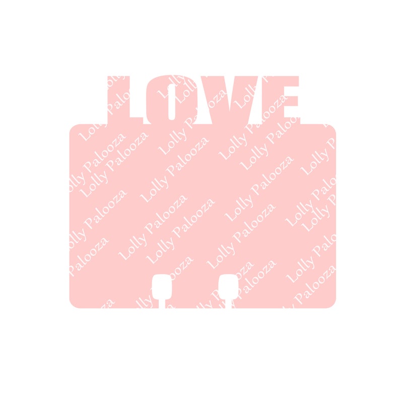 Puede incluir: Un fondo rosa con la palabra "LOVE" en letras blancas. El fondo est&aacute; cubierto con un patr&oacute;n repetido de las palabras "Lolly Palooza".