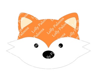 Fox Face DIGITAL File.  Instant Download.  JPG and SVG Files. No Physical Items Shipped