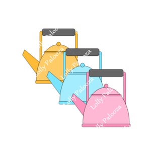 Tea Kettle DIGITAL File: Instant Download.  No Physical Items Will be Sent.  PNG & SVG Files.