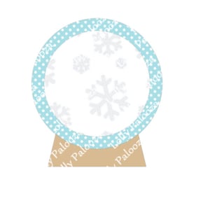 Snow Globe Shaker DIGITAL File.  Instant Download. PNG & SVG Files. No Physical Shipping