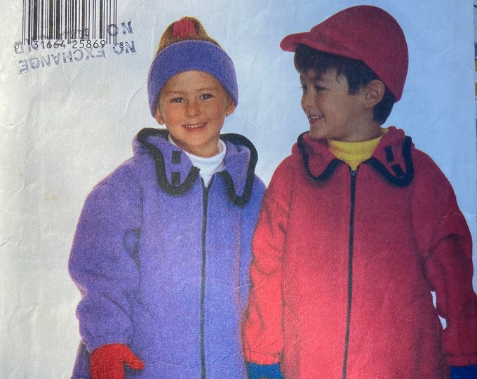 Toddler jacket, pants, hat and headband sewing pattern