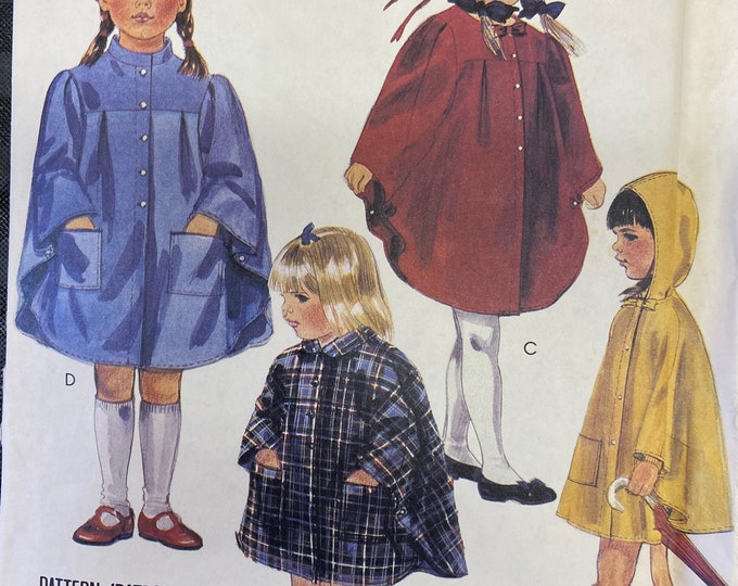 Girl's rain cape McCall's sewing pattern