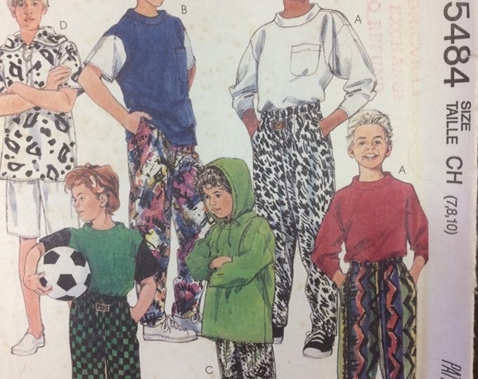 Kid's top and pants in 2 lengths McCalls sewing pattern