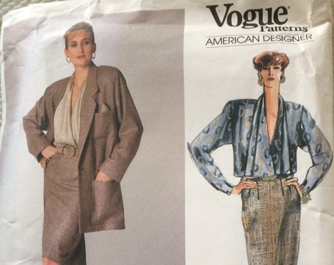 Anne Klein suit Vogue sewing pattern