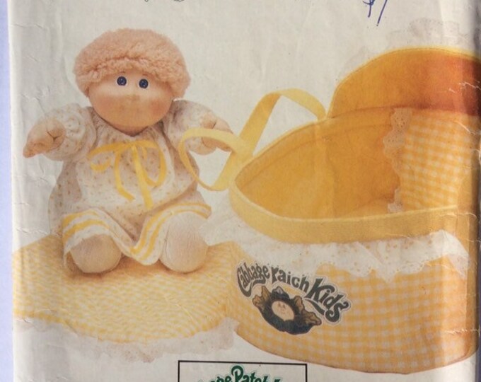 Cabbage Patch Kids bed carrier Butterick sewing pattern