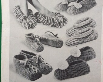 Speedy slippers Beehive knitting pattern