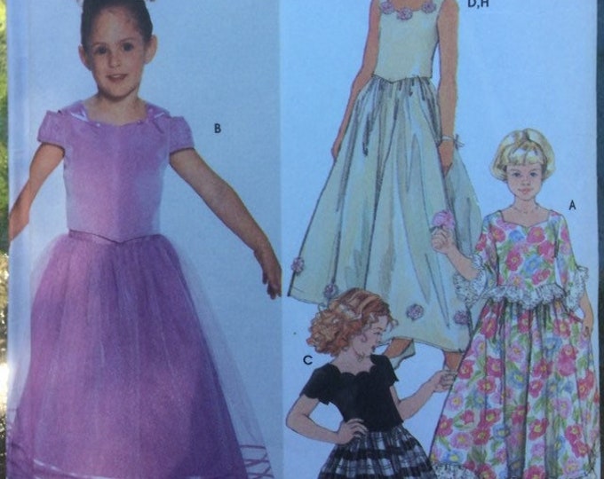 Girl's long skirts and tops sewing pattern