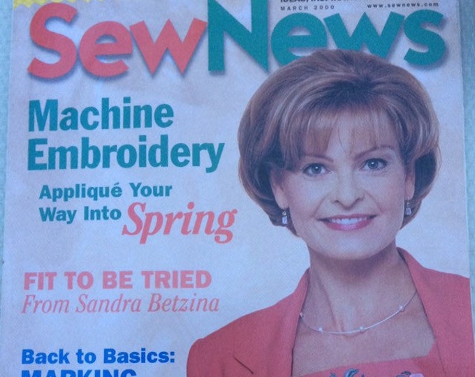 Vintage Sew News Magazine 2000 March edition