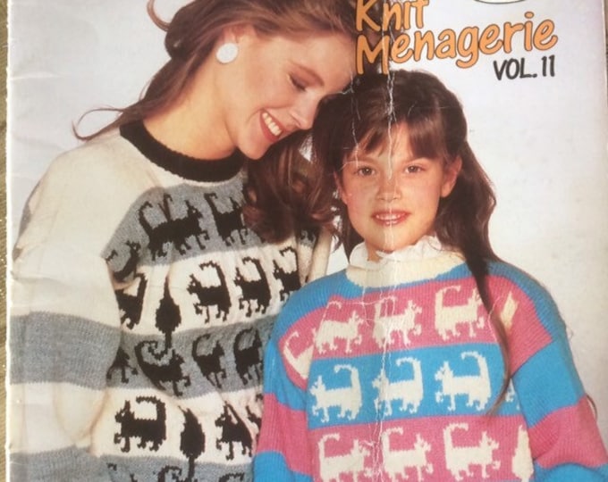 Patons Knit Menagerie Volume II knitting pattern booklet