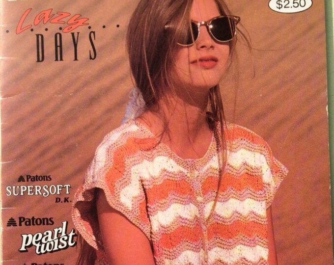 Patons Lazy Days summer knits pattern booklet