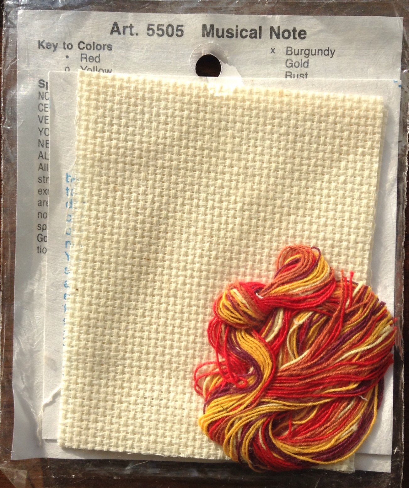 Musical Note counted cross stitch kit