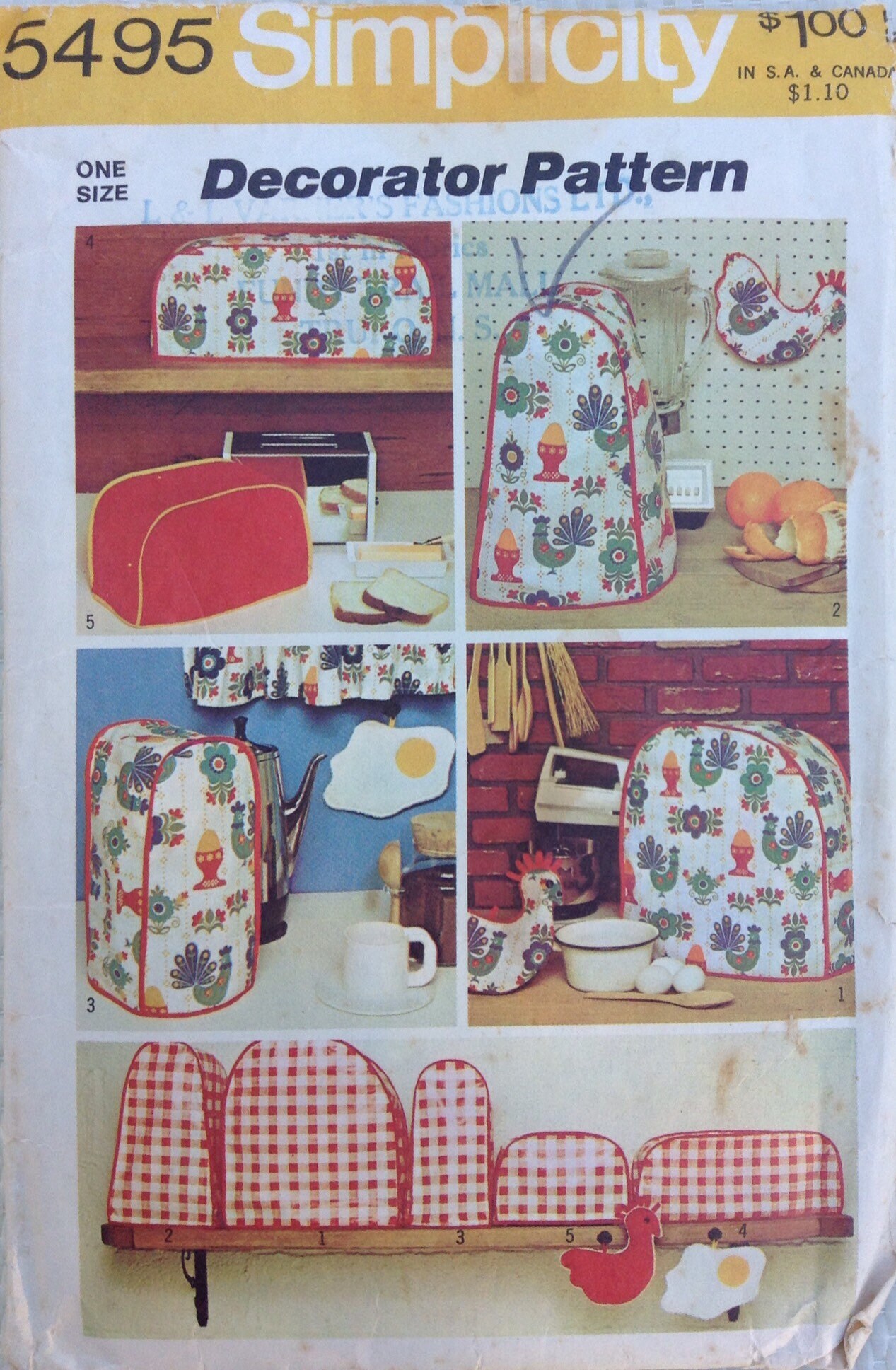 Kitchen covers decorator Simplicity pattern