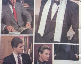 Mens ties, ascot, scarf and cummerbund Vogue pattern