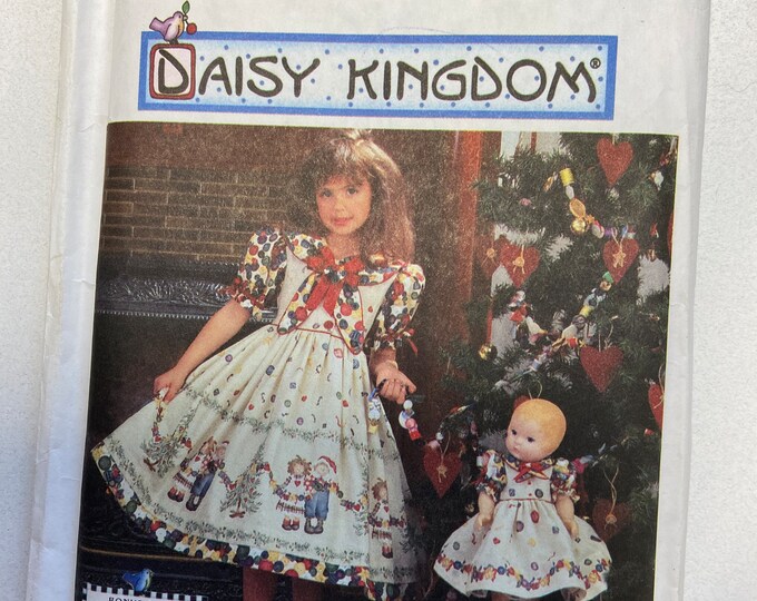 Girl and doll dress Daisy Kingdom sewing pattern