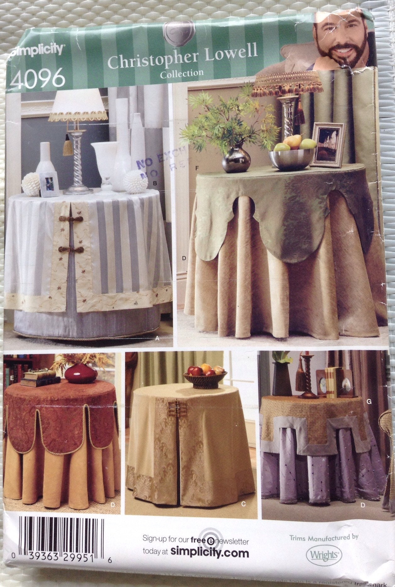 Designer Table Cloths And Table Covers Simplicity Pattern