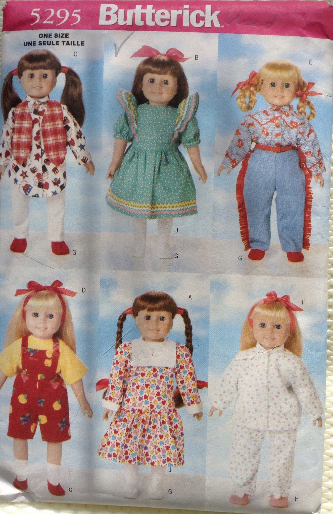 Doll Wardrobe For 18 Inch Doll Butterick Pattern