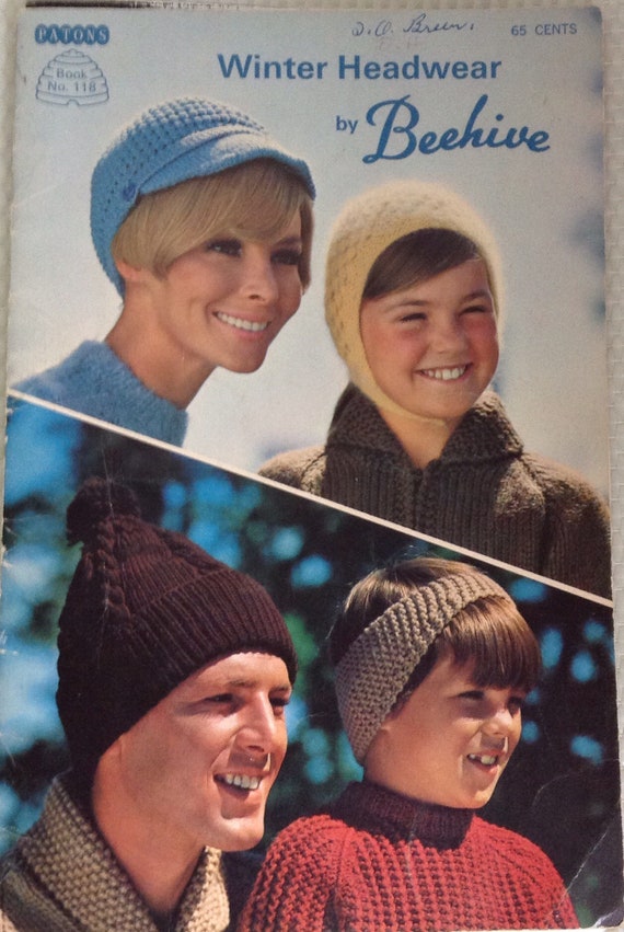 Winter Hat Knitting and Crochet Pattern Book 