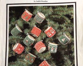 Instructions for Twelve drummers drumming christmas ornaments smocking project