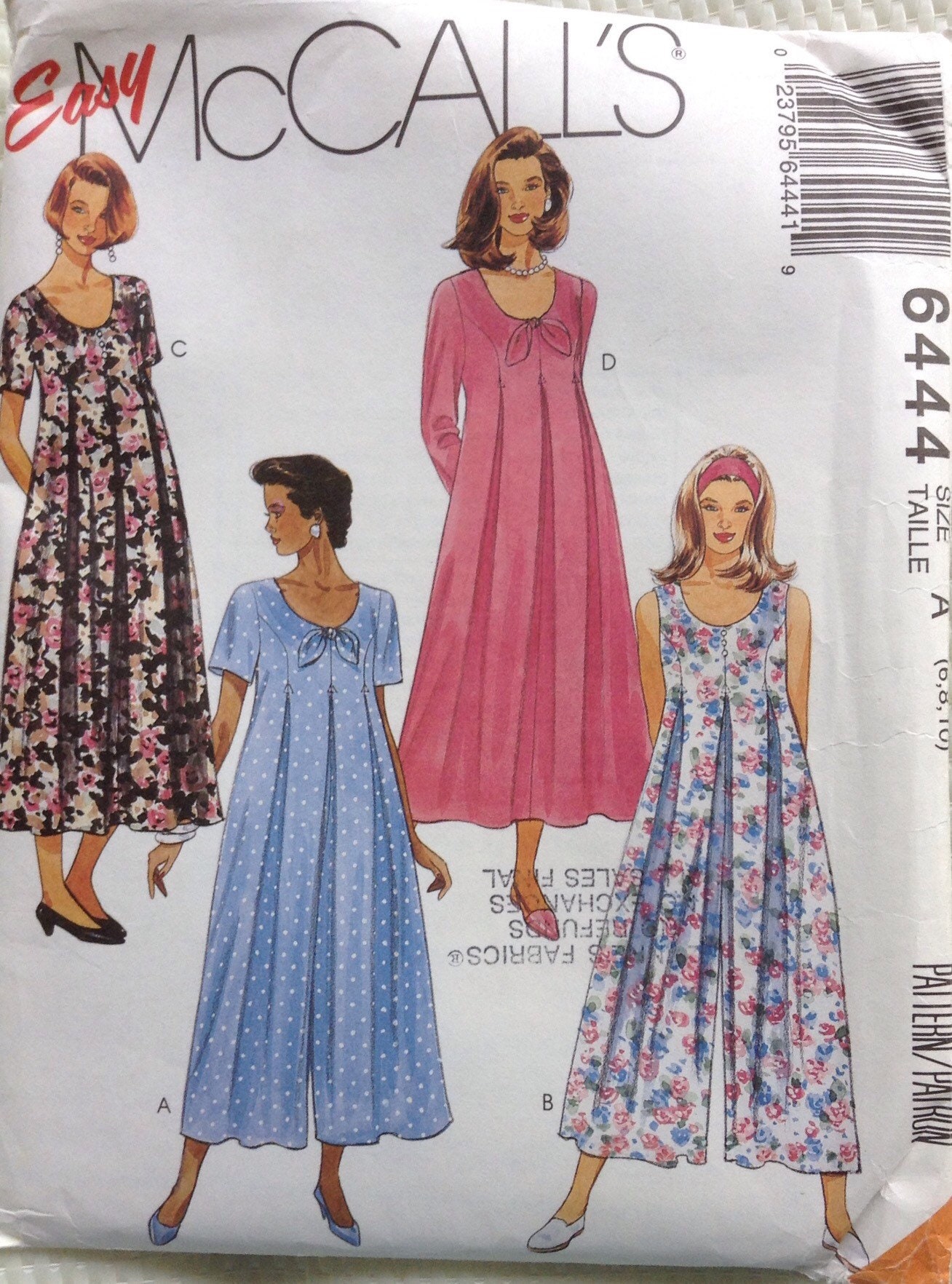 Mother to be maternity dress and jumpsuit McCalls sewing pattern