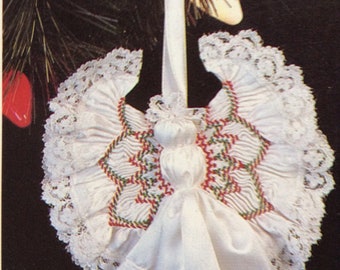 Christmas in Satin Christmas Angel smocking pattern