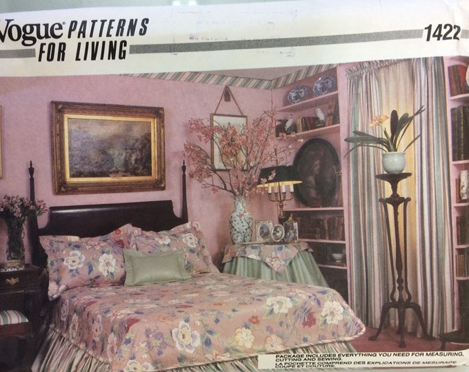 Vogue bedroom decoration sewing pattern