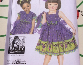 Little girls dress and jacket Simplicity pattern