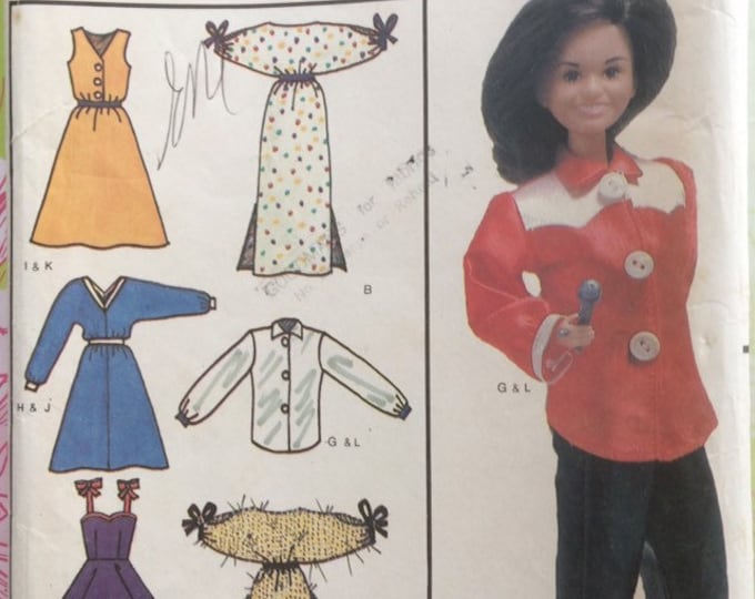 Personality Doll wardrobe with Marie Osmond theme Butterick sewing pattern