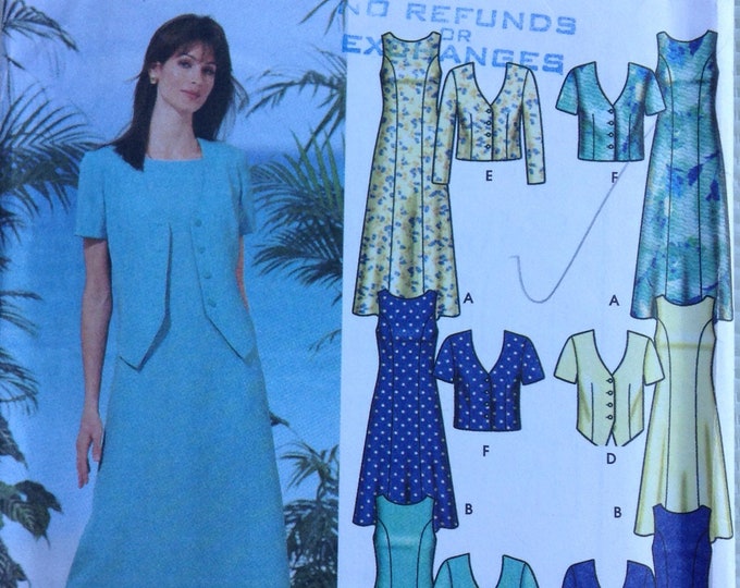 Misses and petites dress and jacket Simplicity pattern