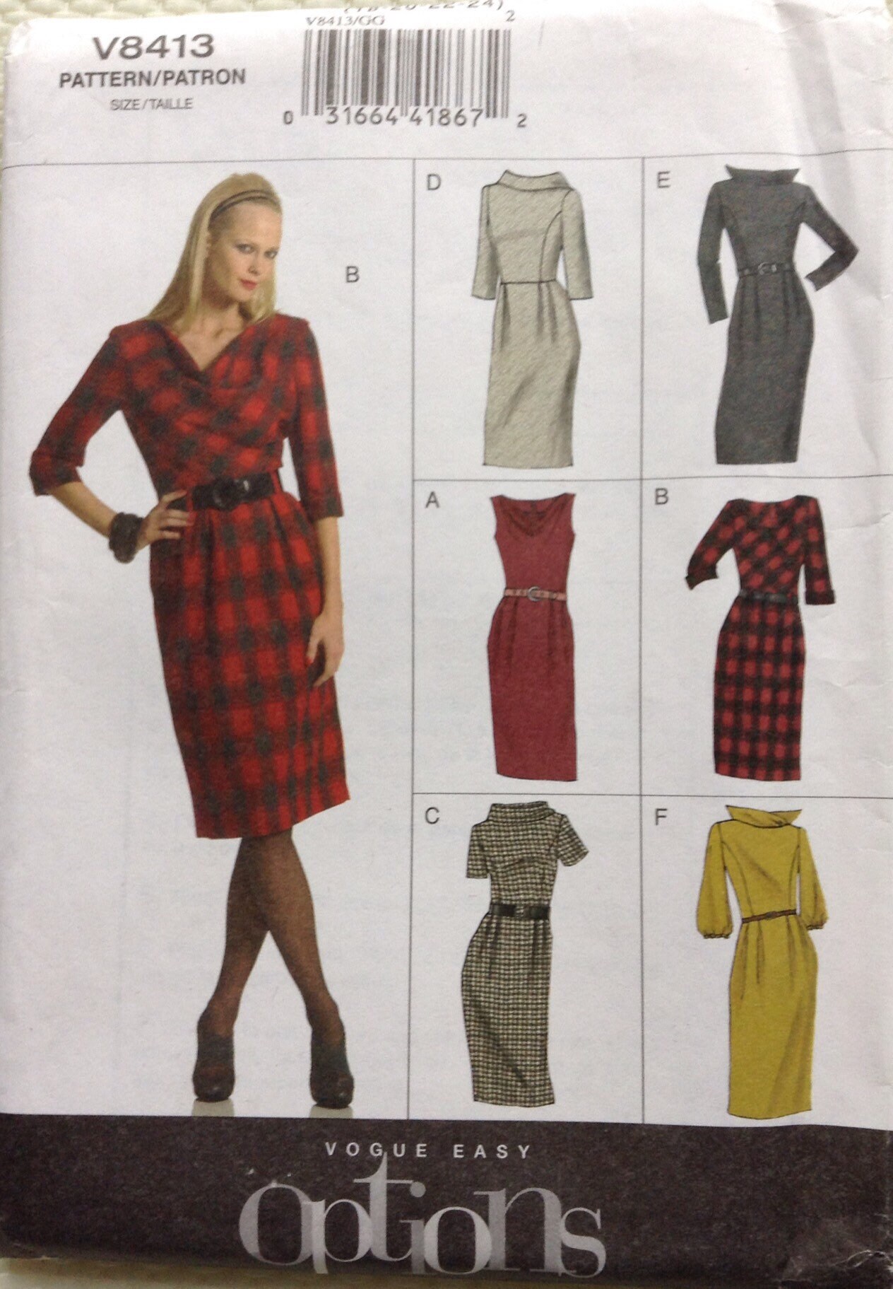 Vogue Easy Options dress pattern
