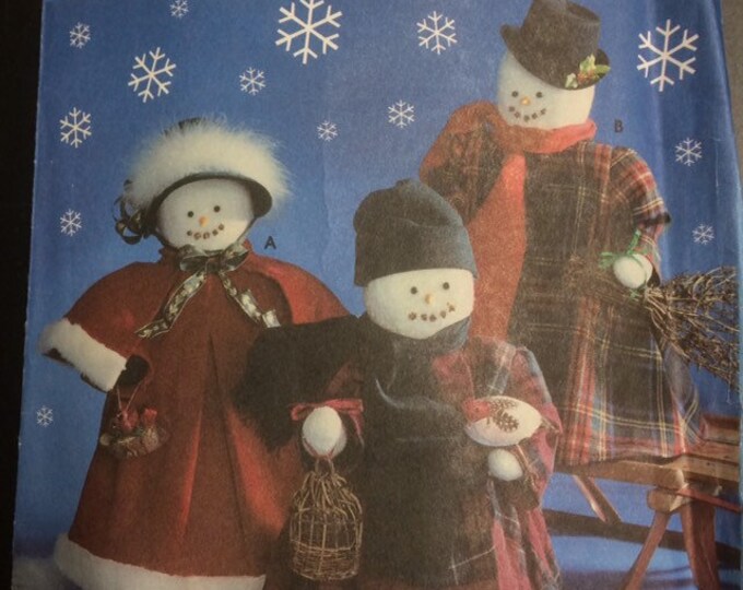 Snowman and clothing Simplicity craft pattern
