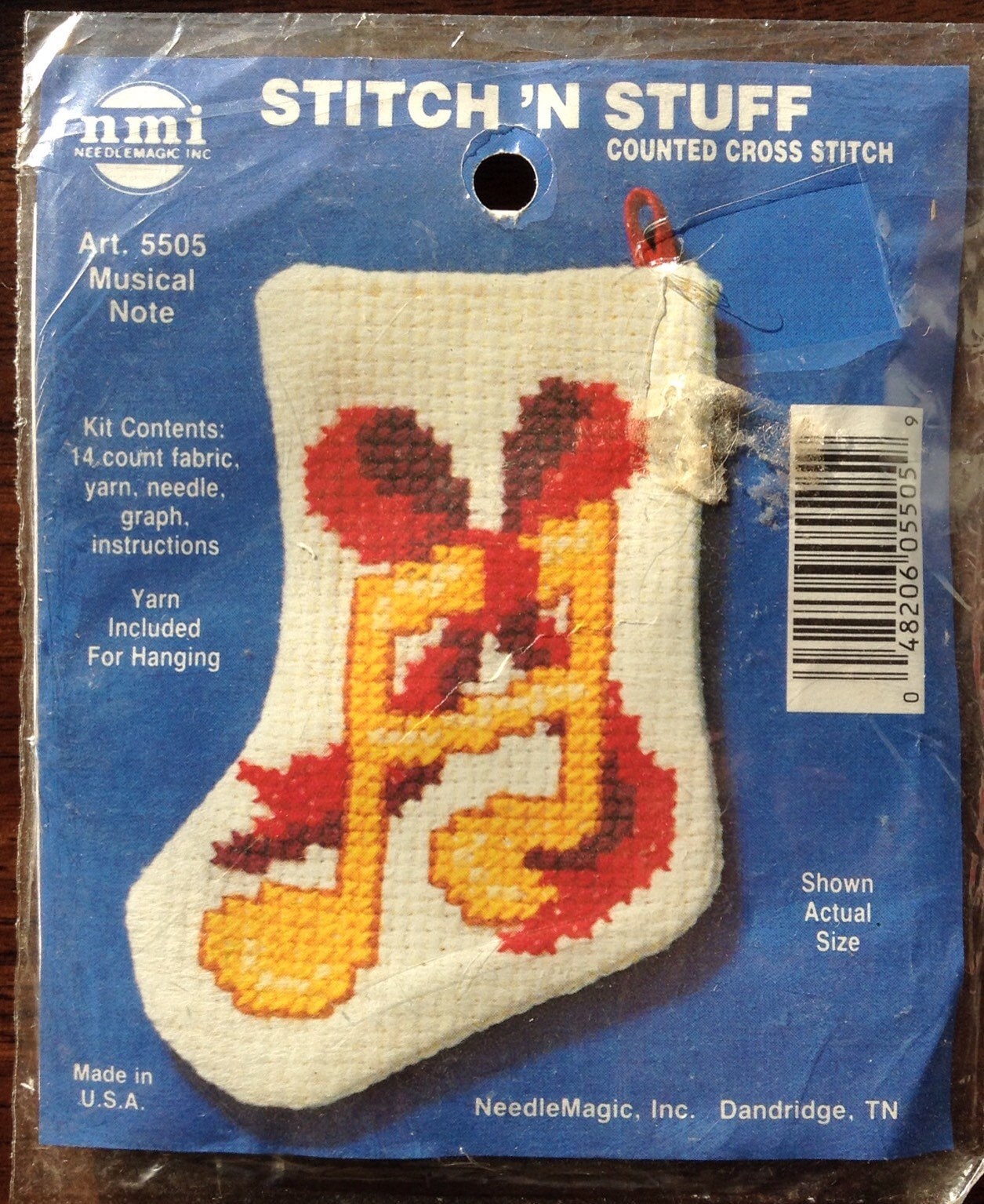 Musical Note counted cross stitch kit