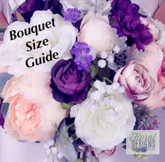 Wedding Bouquet Size Chart