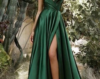 slit evening gown