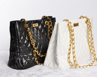 Handmade Quilted Bags with Chain