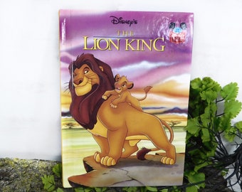 Lion King book- A Disney Children's Book - first printing Copyright 1994 --Hardcover Children's Book -  children's reading book #  22