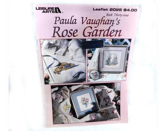 Counted cross stitch leaflet - cross stitch Rose Garden patterns, Flower cross stitch patterns -counted cross pictures patterns  - # 40