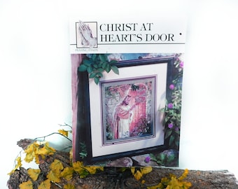 Christ Knocking at Heart's Door Cross Stitch pattern -Cross stitch pattern - Christ at Heart's Door -Counted cross stitch leaflet -  - # 36