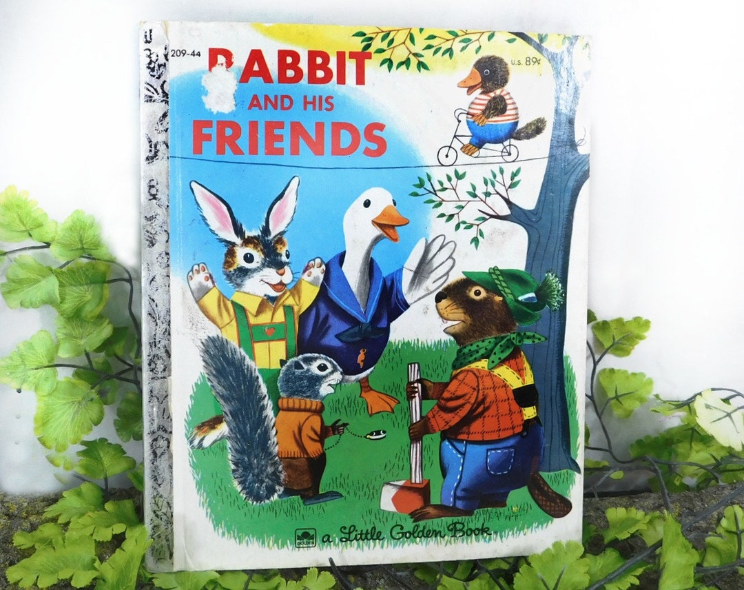 A Little Golden Book - Rabbit and His Friends Book- Vintage 1982 ...