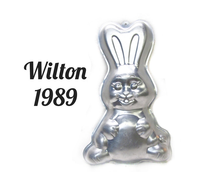 Bunny cake pan Wilton 1989 Cake Pan, Easter Bunny Cake pan Baking Pan Aluminum Baking Mold, Cake To Decorate 14 image 1