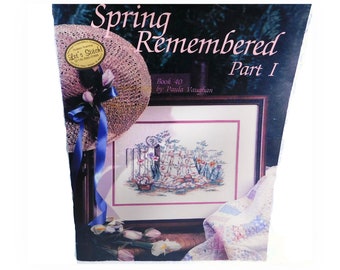Cross stitch patterns -counted cross pictures patterns -Counted cross stitch leaflet - cross stitch Spring Remembered patterns,  - # 42