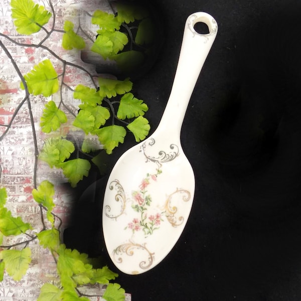 utensil rest,clay spoon rest, kitchen wares -Spoon Holder, pottery spoon holder,,decorative ceramic - vintage kitchen -  # 78