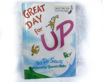 Dr Seuss children book -1974 1st Ed. - "Great Day for Up"  (Bright and Early Books for Beginning Beginners) - vintage children book- # 29