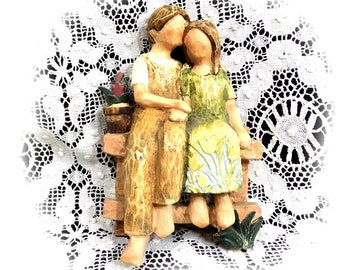 Romeo Juliet figurine -collectible Figurines ,lovers figurine - young love figurine - Wedding Cake Topper , Spring love figurine , # 7