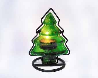 Vintage Christmas Tree Candle Holder -Christmas table decoration -Xmas tree candle holder -Christmas Décor - Candle Holder #22