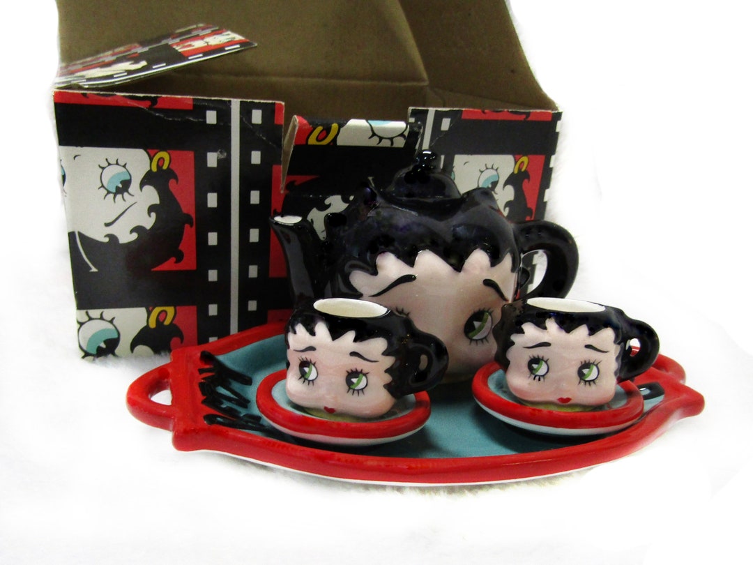 Vintage Betty Boop Tea Set betty Boop Memorabilia Vintage Etsy